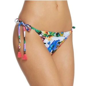 Nanette Lepore Bikini Technicolor Tropical Vamp Floral
Print Swim Bottom Size 10